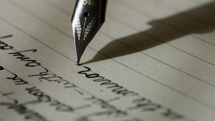 Writing With Fountain Pen